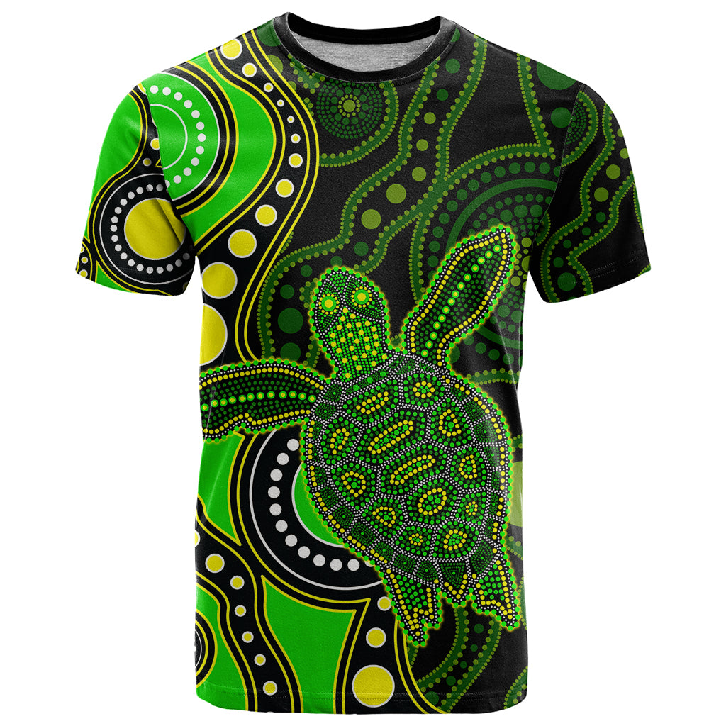 aboriginal-turtle-t-shirt-green-style