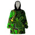 aboriginal-turtle-wearable-blanket-hoodie-green-style