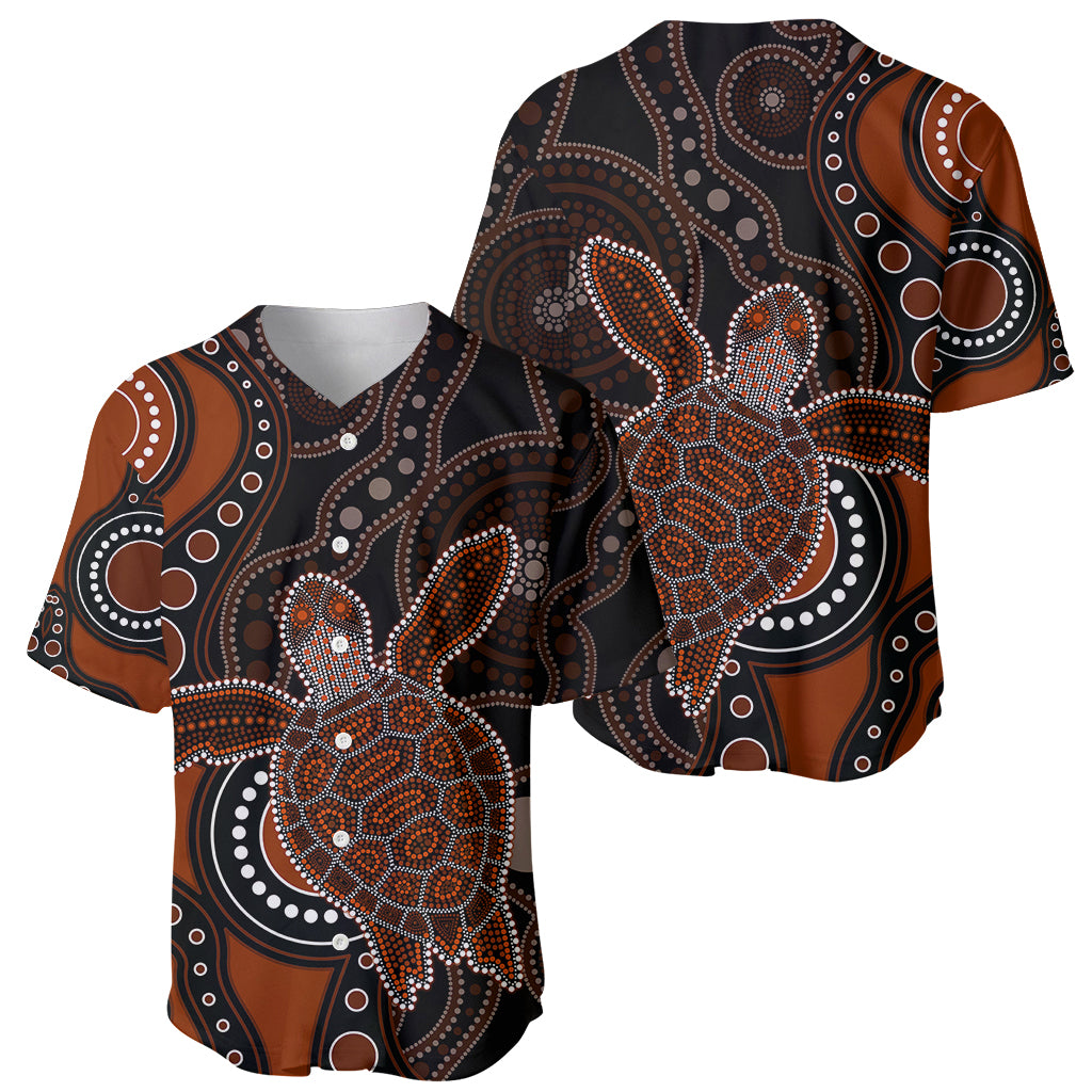 aboriginal-turtle-baseball-jersey-brown-style