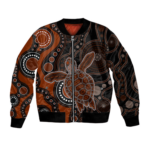 aboriginal-turtle-bomber-jacket-brown-style