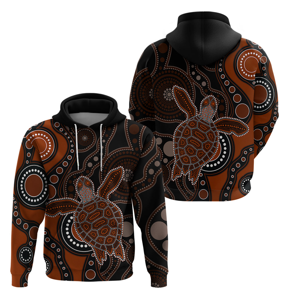 aboriginal-turtle-hoodie-brown-style