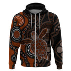 aboriginal-turtle-hoodie-brown-style