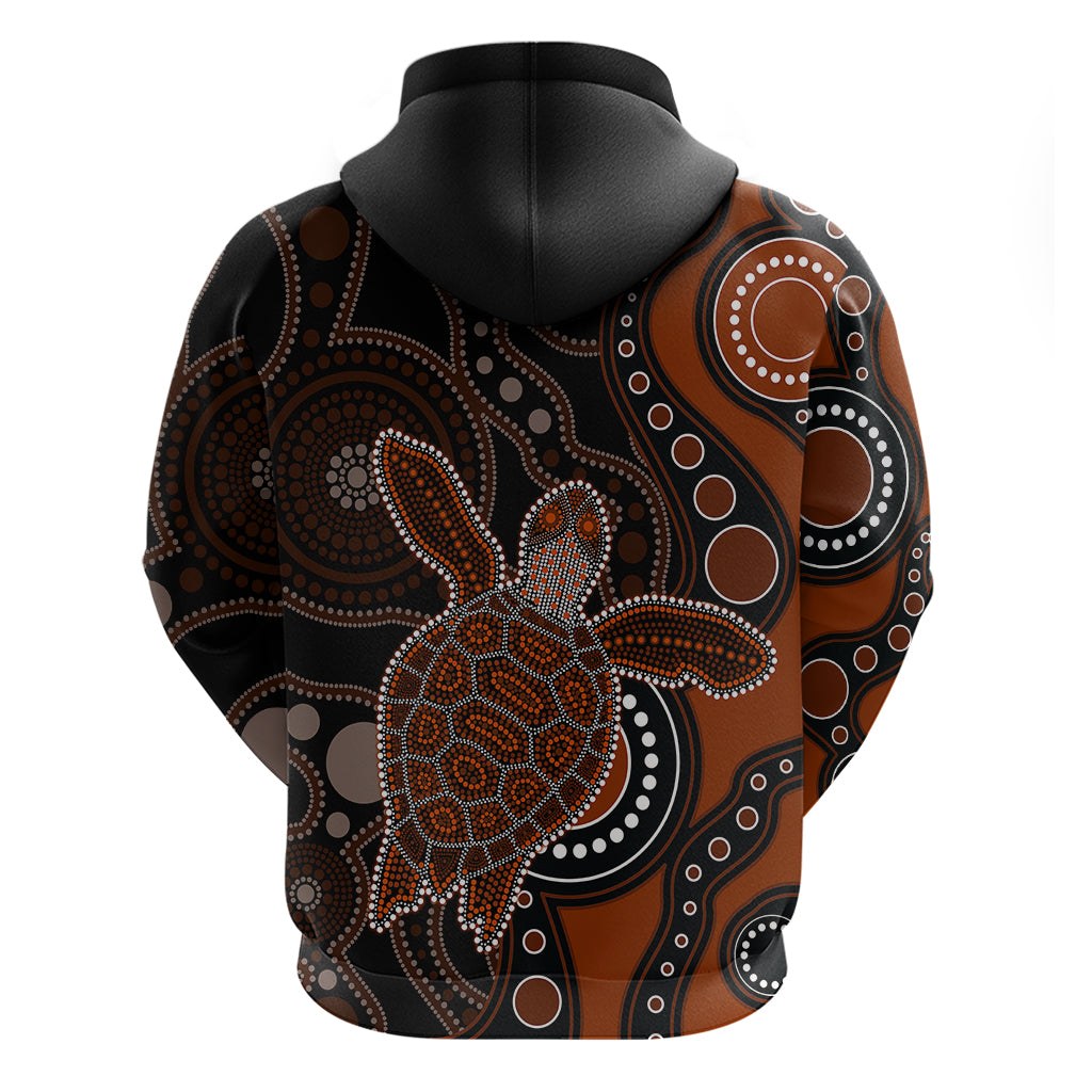 aboriginal-turtle-hoodie-brown-style
