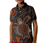 aboriginal-turtle-kid-polo-shirt-brown-style