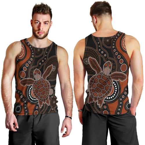 aboriginal-turtle-men-tank-top-brown-style