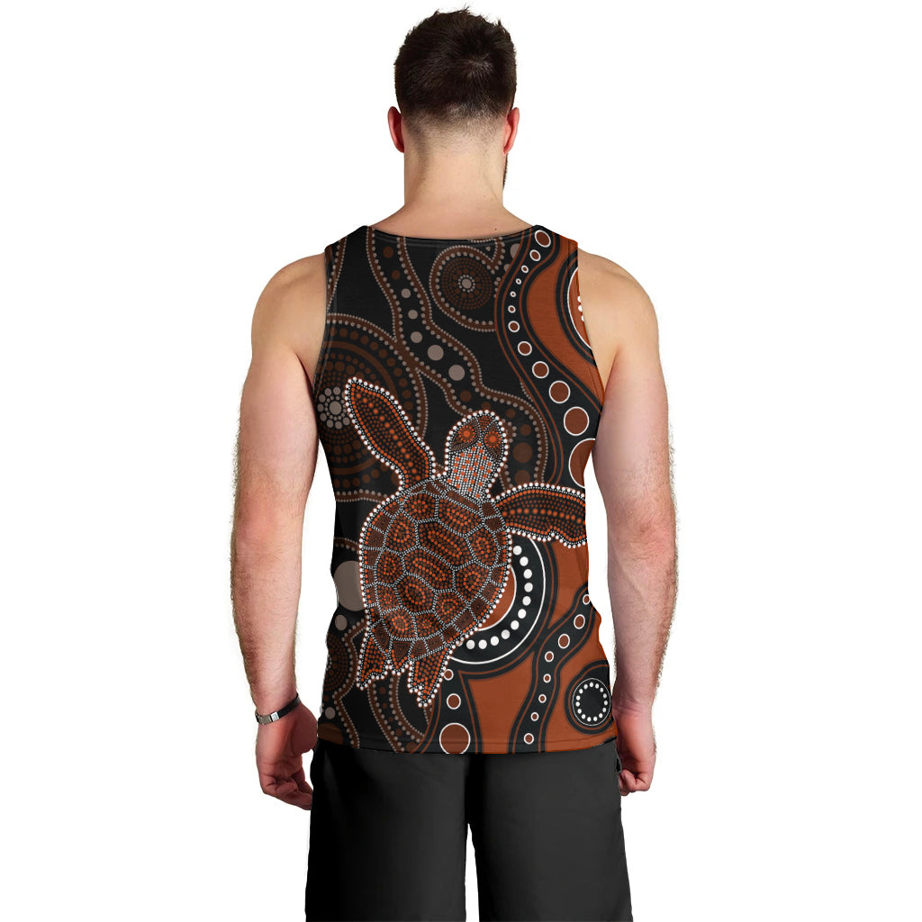 aboriginal-turtle-men-tank-top-brown-style