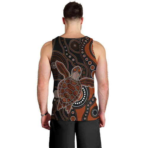 aboriginal-turtle-men-tank-top-brown-style
