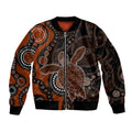 aboriginal-turtle-sleeve-zip-bomber-jacket-brown-style