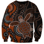aboriginal-turtle-sweatshirt-brown-style