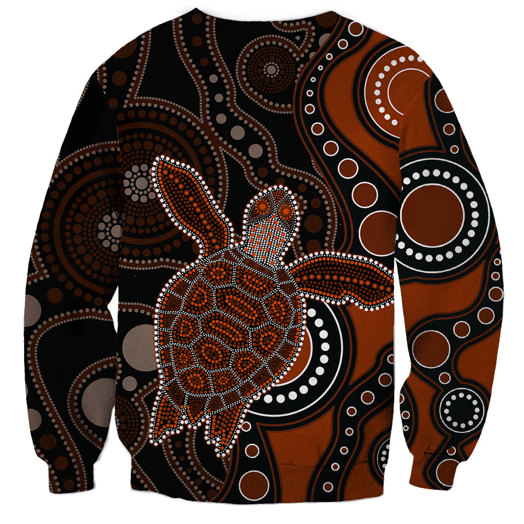 aboriginal-turtle-sweatshirt-brown-style