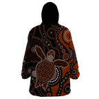 aboriginal-turtle-wearable-blanket-hoodie-brown-style