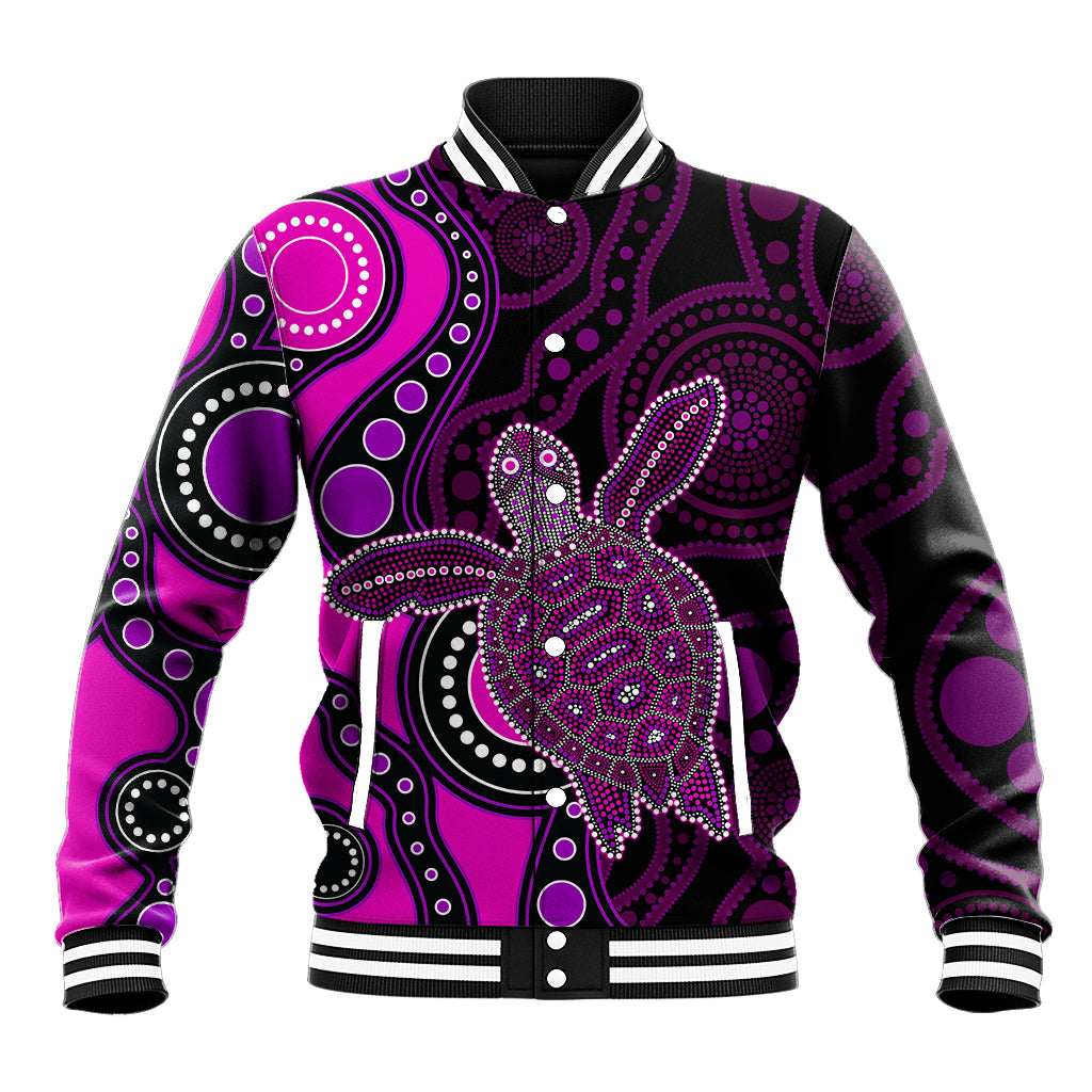 aboriginal-turtle-baseball-jacket-pink-style