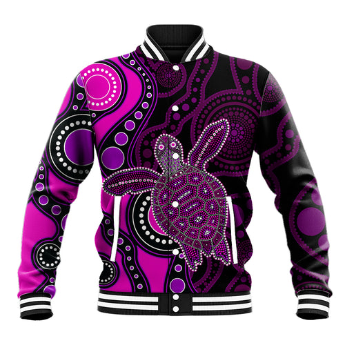 aboriginal-turtle-baseball-jacket-pink-style