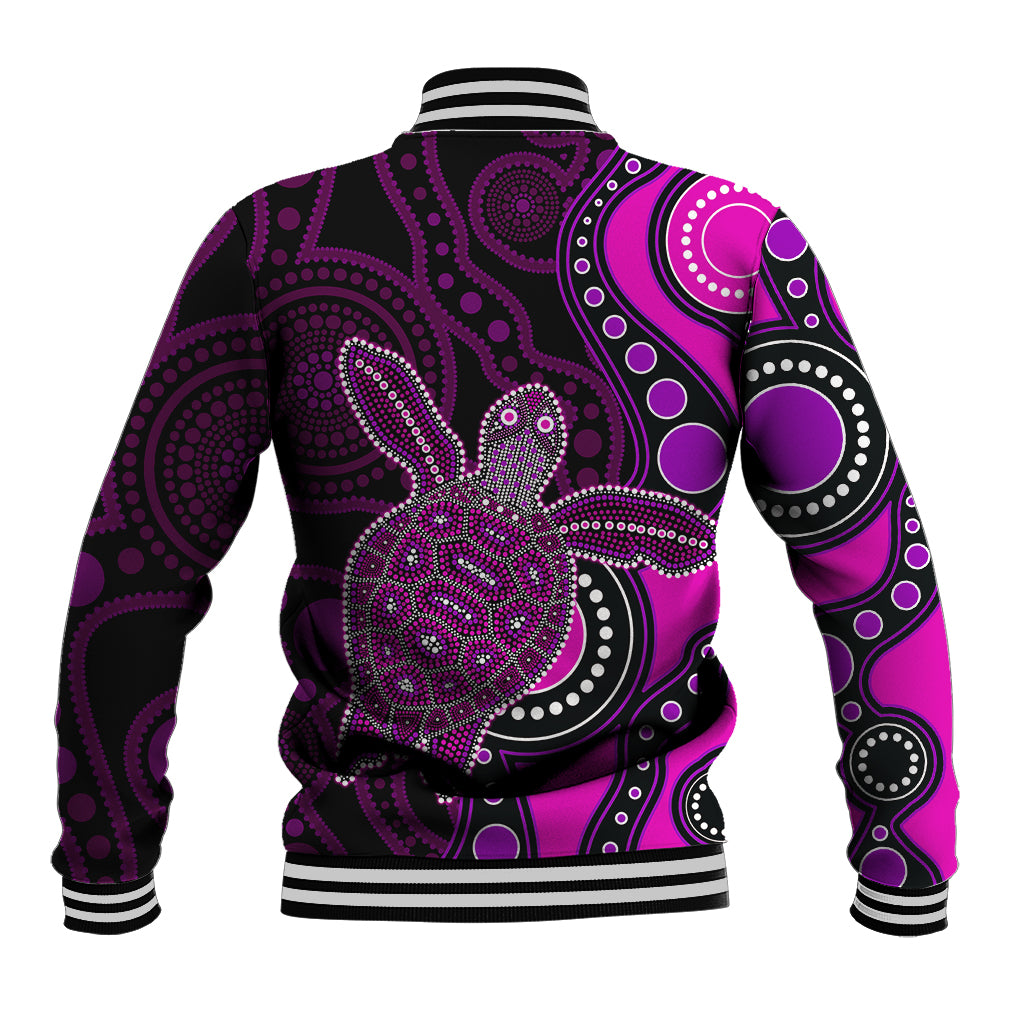aboriginal-turtle-baseball-jacket-pink-style