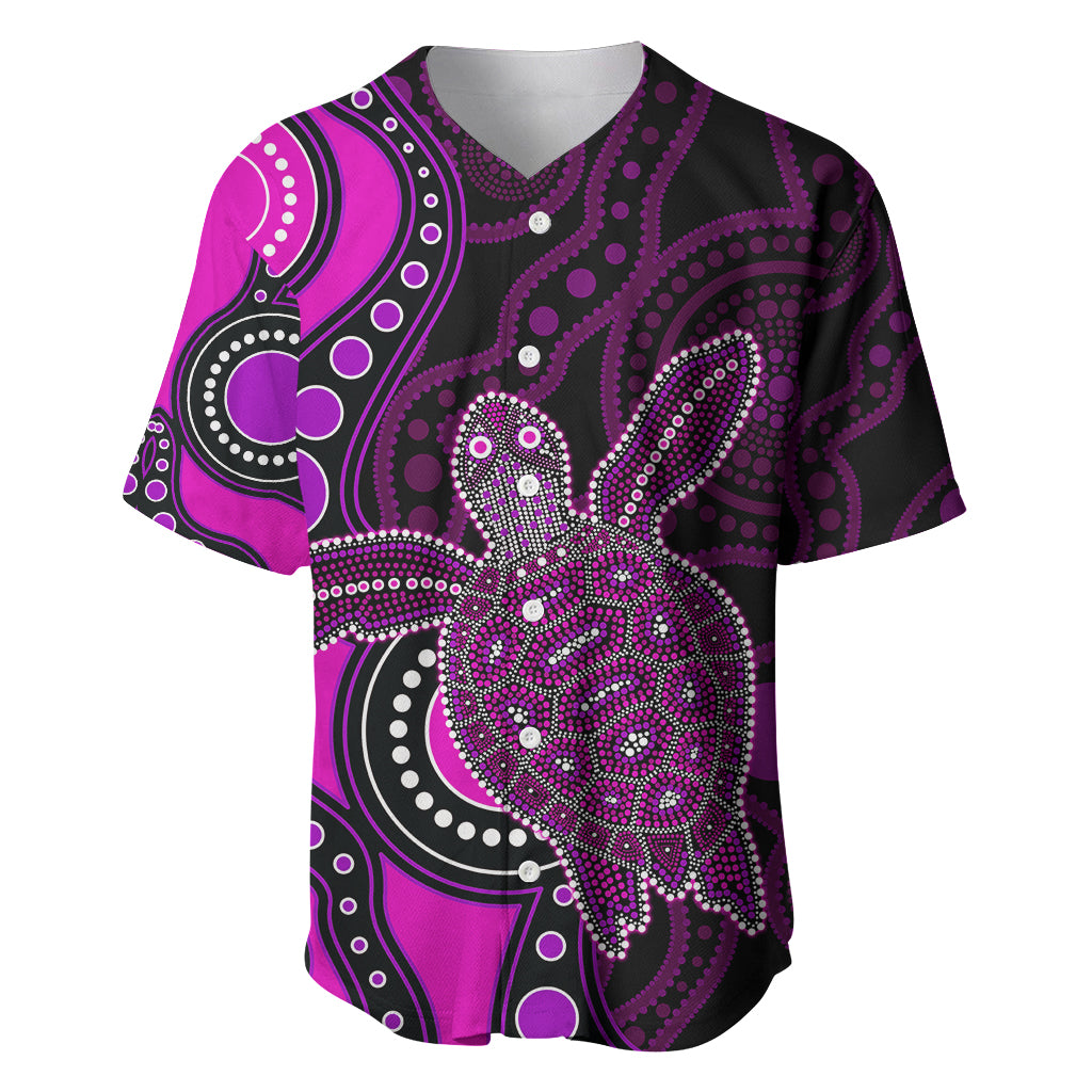 aboriginal-turtle-baseball-jersey-pink-style