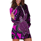 aboriginal-turtle-hoodie-dress-pink-style