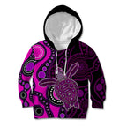aboriginal-turtle-kid-hoodie-pink-style