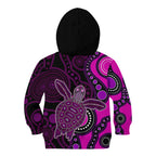 aboriginal-turtle-kid-hoodie-pink-style