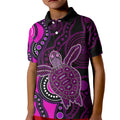 aboriginal-turtle-kid-polo-shirt-pink-style