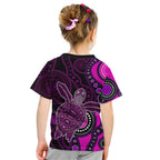 aboriginal-turtle-kid-t-shirt-pink-style