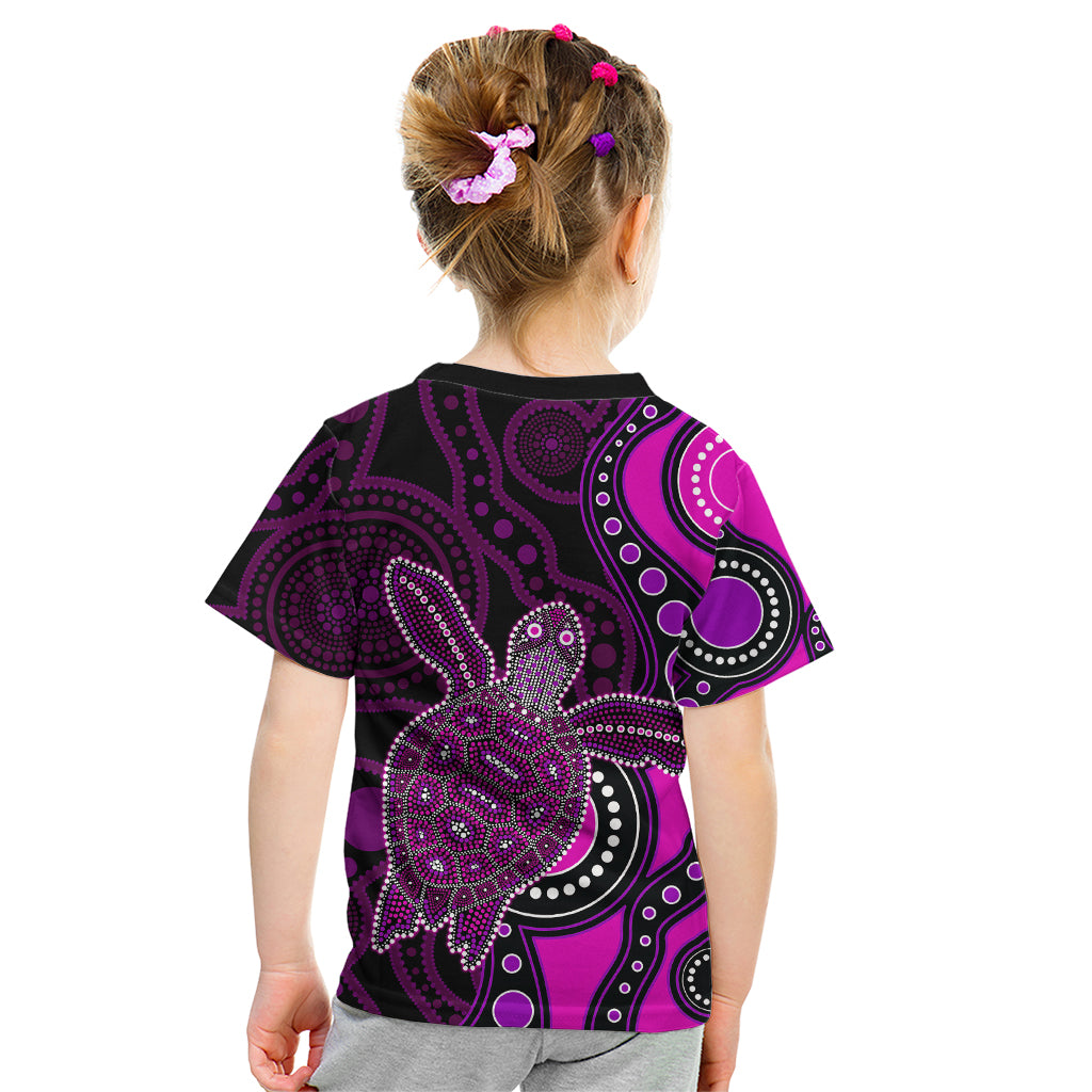 aboriginal-turtle-kid-t-shirt-pink-style