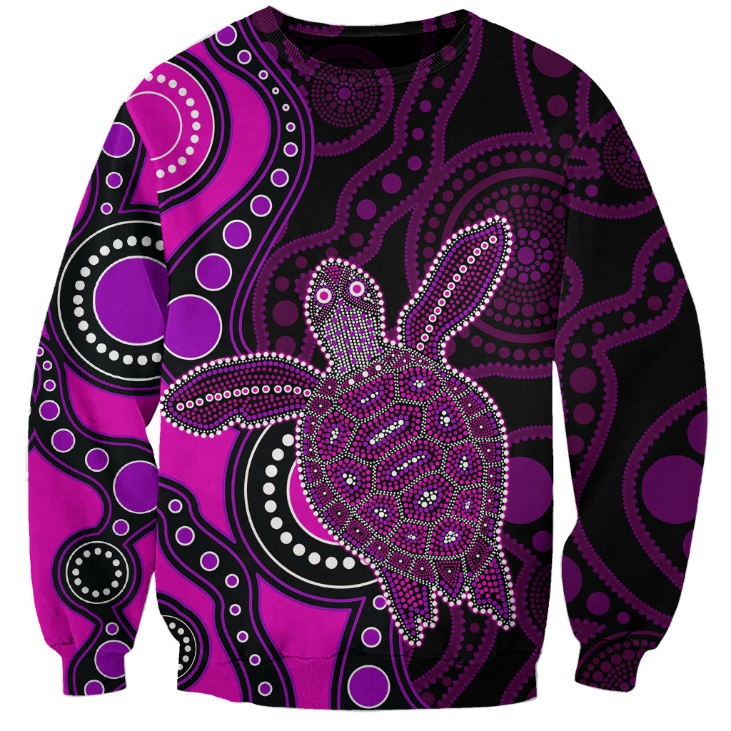 aboriginal-turtle-sweatshirt-pink-style