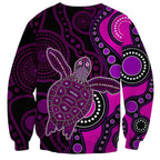 aboriginal-turtle-sweatshirt-pink-style