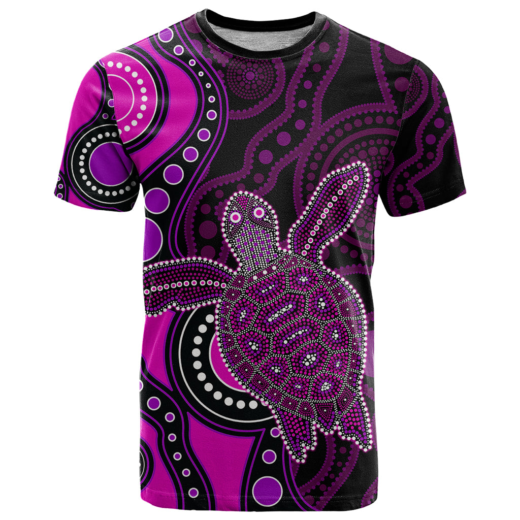 aboriginal-turtle-t-shirt-pink-style