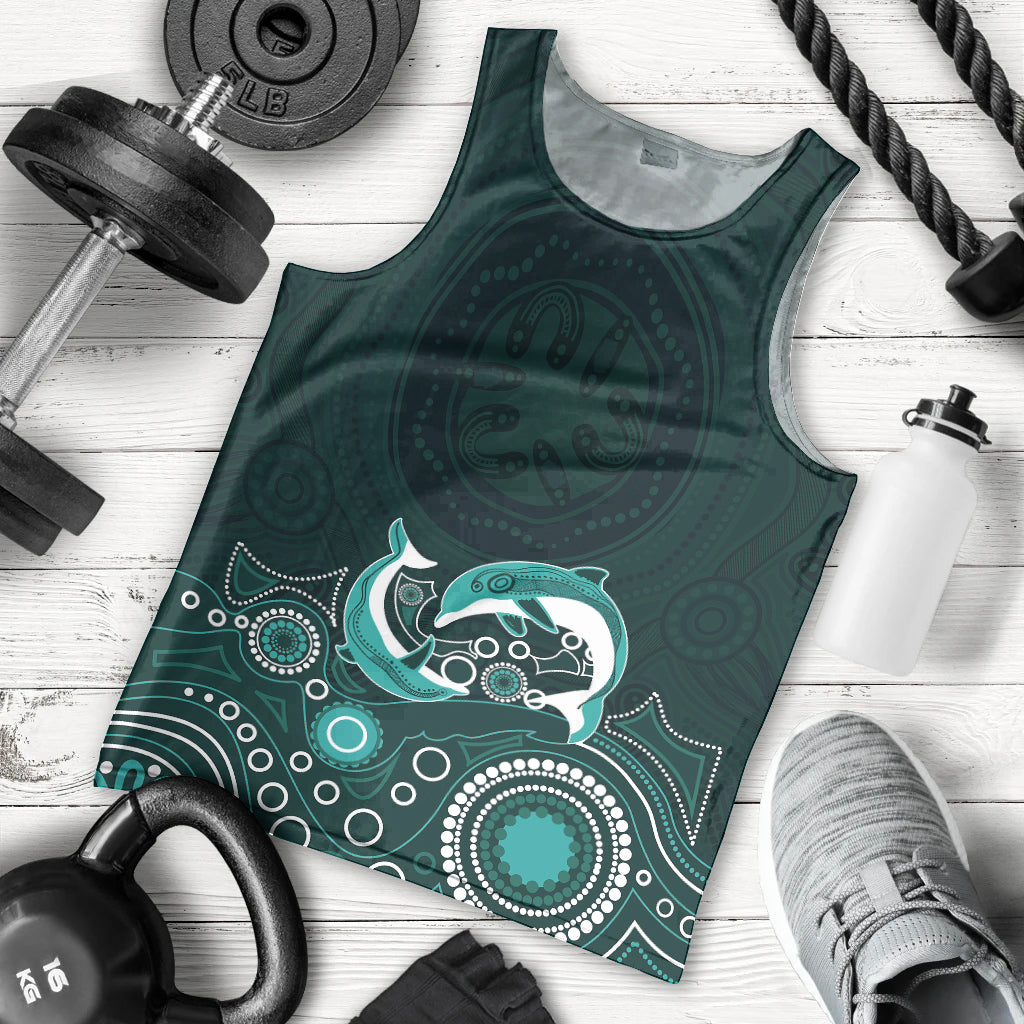 australia-aboriginal-men-tank-top-dolphin-green