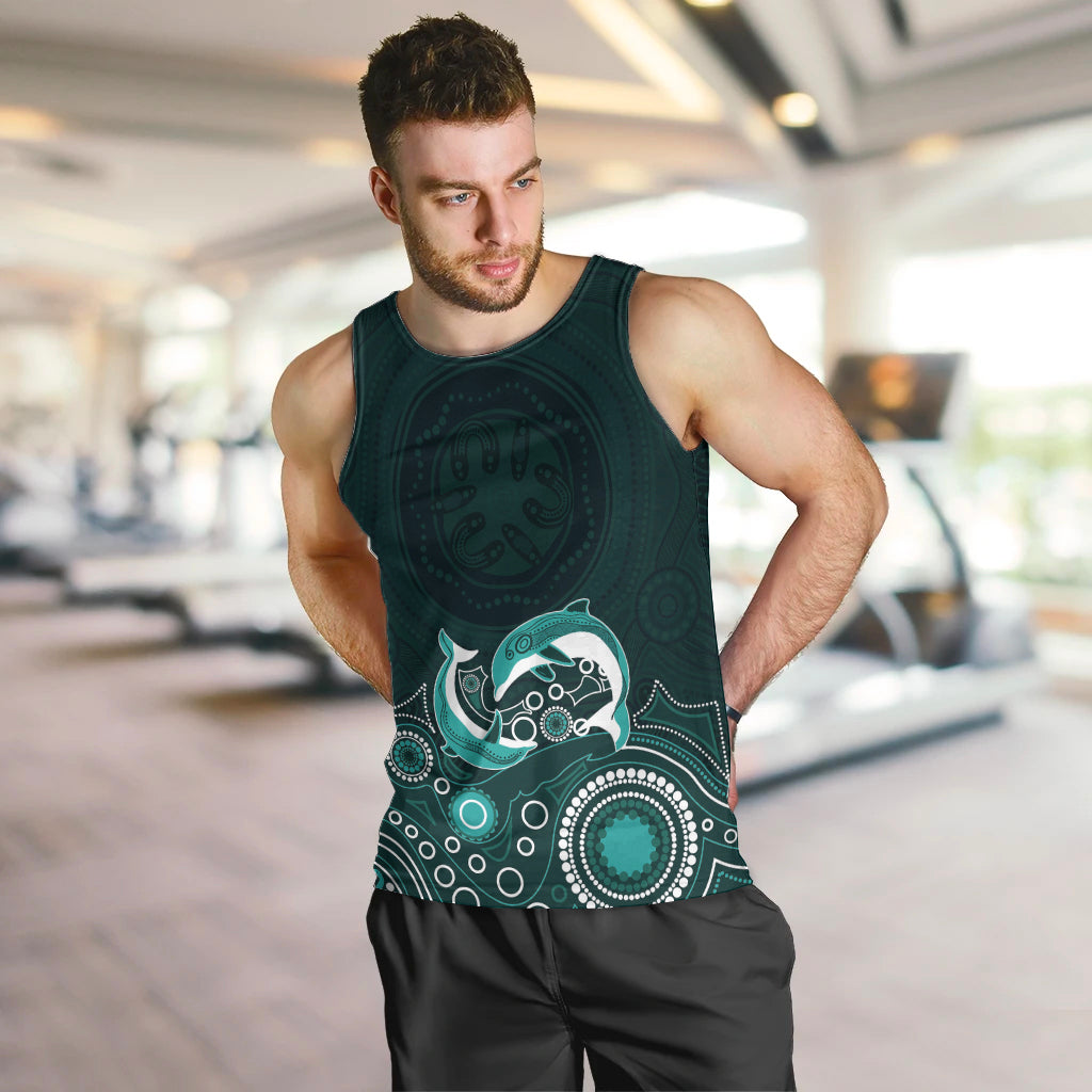 australia-aboriginal-men-tank-top-dolphin-green