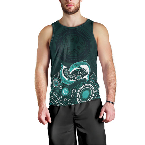 australia-aboriginal-men-tank-top-dolphin-green