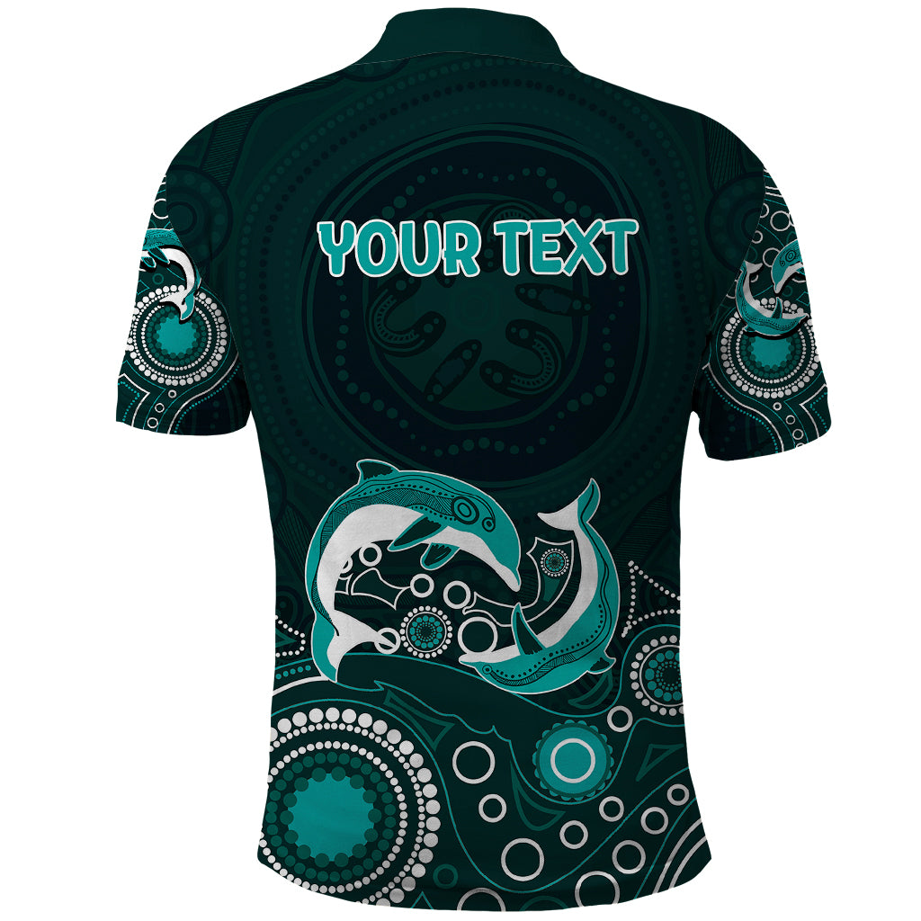 australia-aboriginal-polo-shirt-dolphin-green