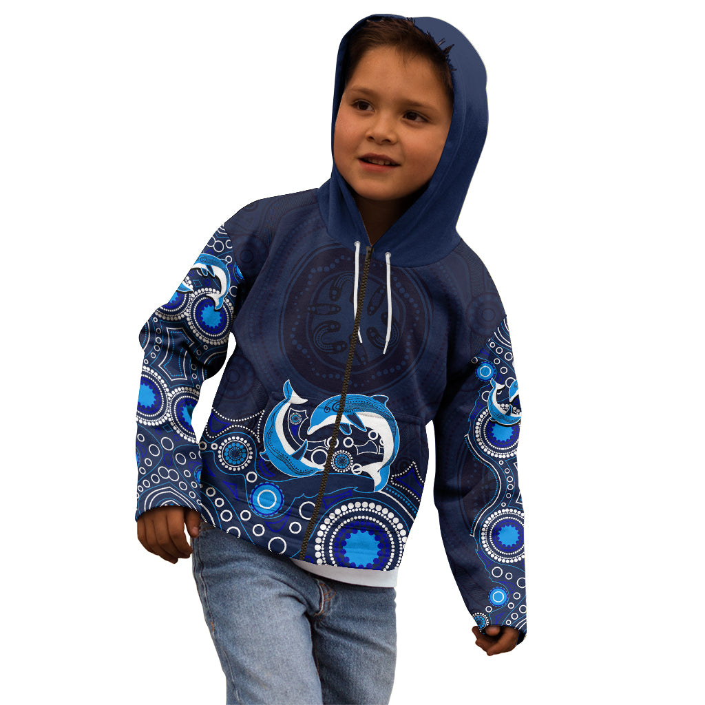 australia-aboriginal-kid-hoodie-dolphin-dark-blue