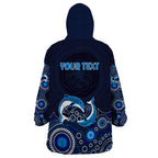 australia-aboriginal-wearable-blanket-hoodie-dolphin-dark-blue