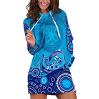 australia-aboriginal-hoodie-dress-dolphin-light-blue