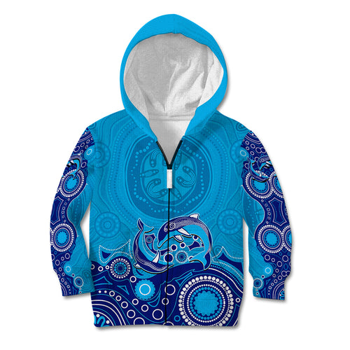 australia-aboriginal-kid-hoodie-dolphin-light-blue