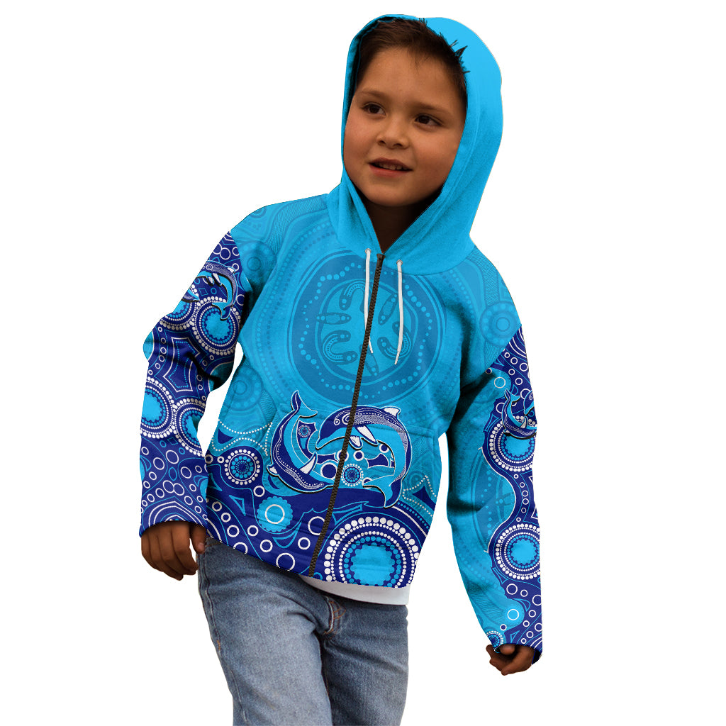 australia-aboriginal-kid-hoodie-dolphin-light-blue