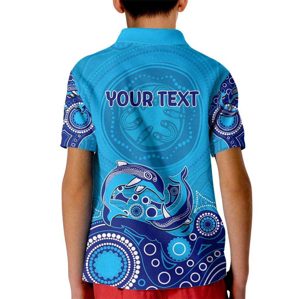 australia-aboriginal-kid-polo-shirt-dolphin-light-blue