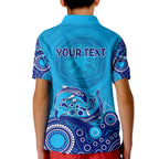 australia-aboriginal-kid-polo-shirt-dolphin-light-blue