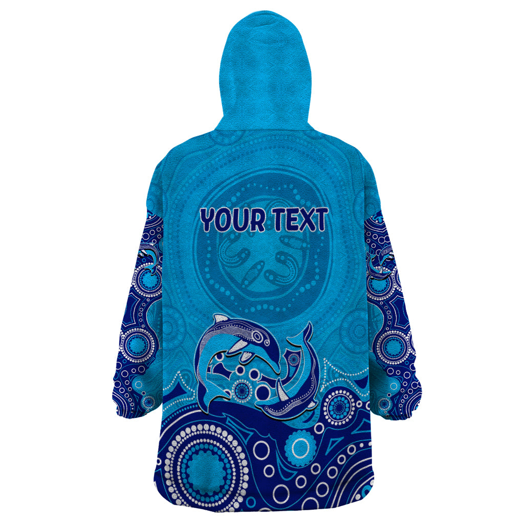 australia-aboriginal-wearable-blanket-hoodie-dolphin-light-blue