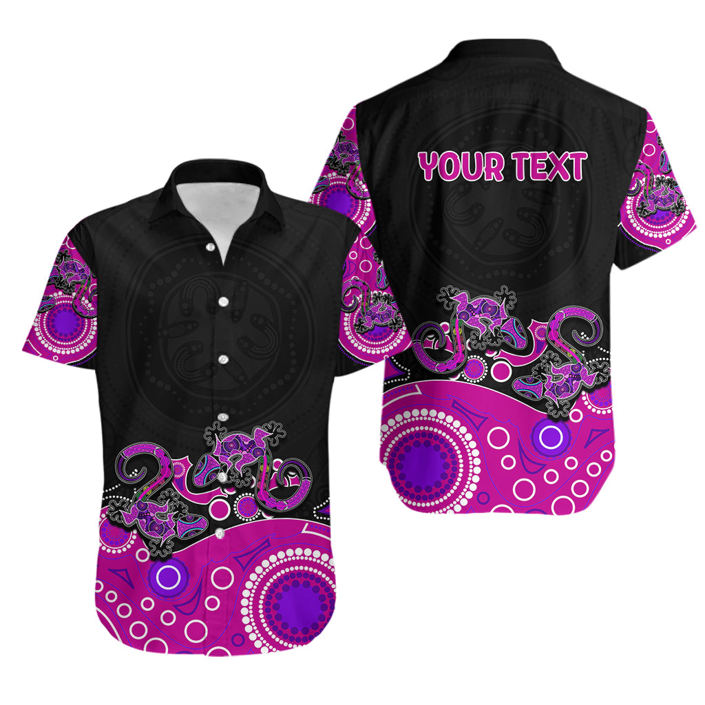 australia-aboriginal-hawaiian-shirt-lizard-pink
