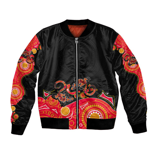 australia-aboriginal-bomber-jacket-lizard-red