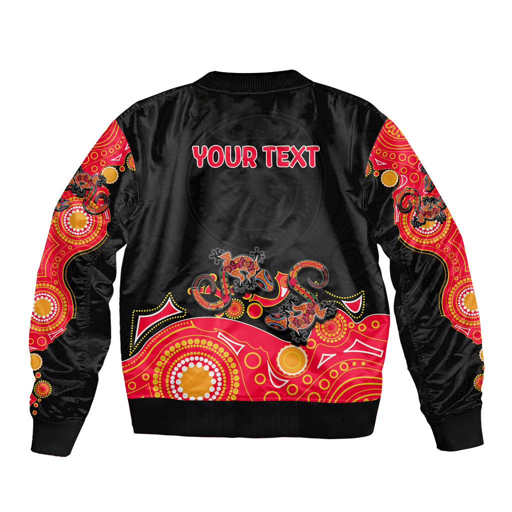 australia-aboriginal-bomber-jacket-lizard-red