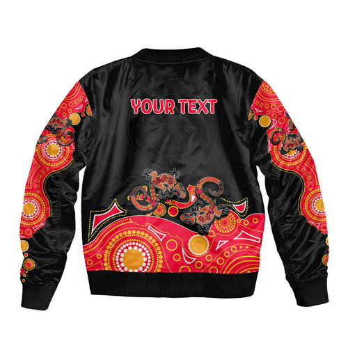 australia-aboriginal-bomber-jacket-lizard-red