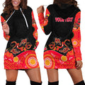 australia-aboriginal-hoodie-dress-lizard-red