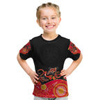 australia-aboriginal-kid-t-shirt-lizard-red