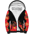 australia-aboriginal-sherpa-hoodie-lizard-red
