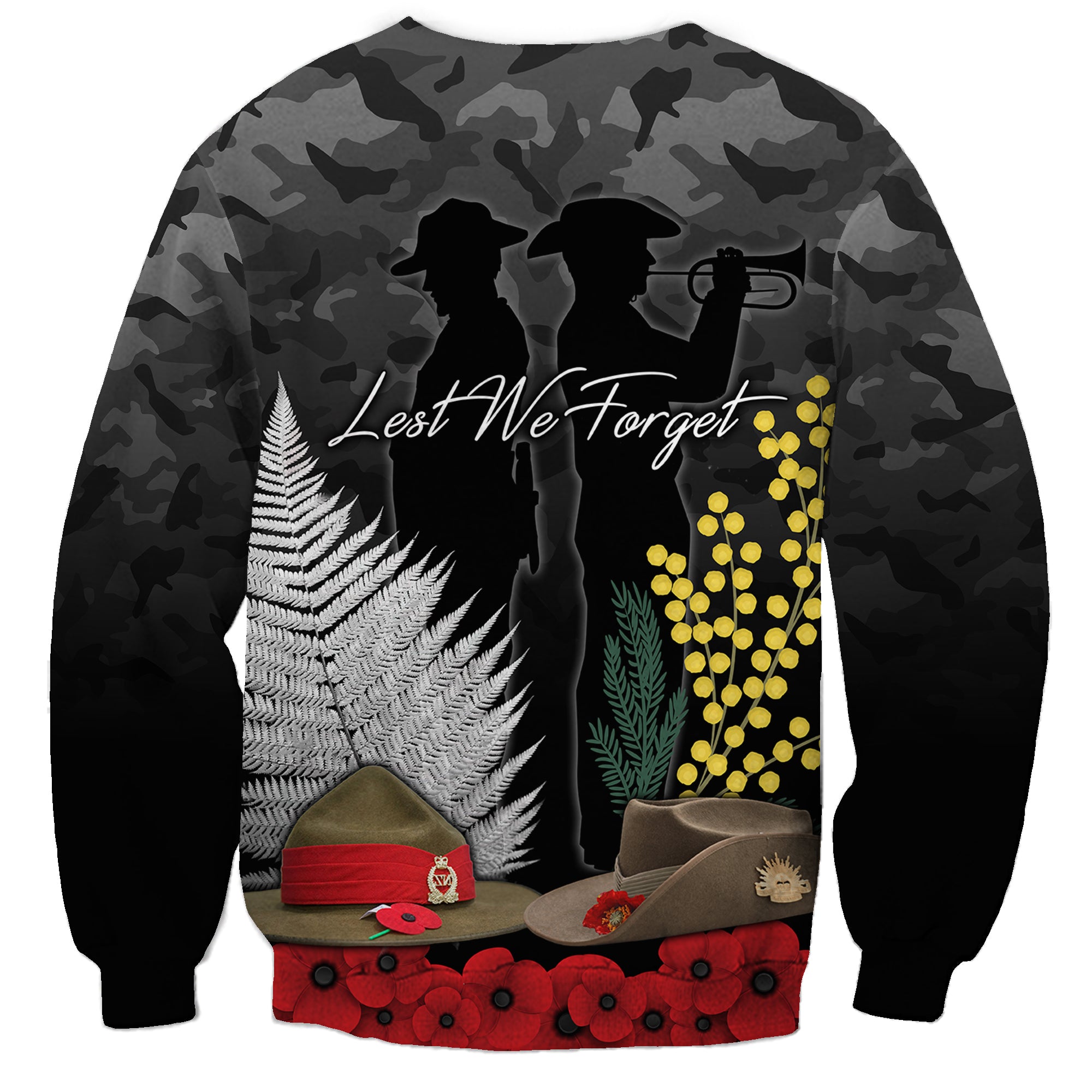 anzac-day-sweatshirt-camo-style-slouch-hats-mix-silver-fern-golden-wattle