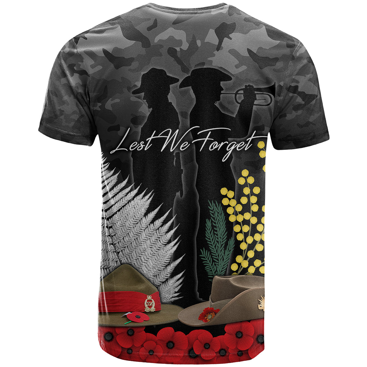 anzac-day-t-shirt-camo-style-slouch-hats-mix-silver-fern-golden-wattle