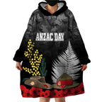 anzac-day-wearable-blanket-hoodie-camo-style-slouch-hats-mix-silver-fern-golden-wattle